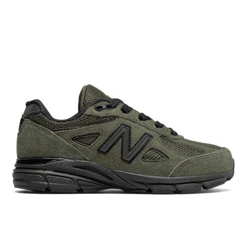 New Balance 990v4 Kids Grade School Lifestyle Shoes - Green/black (kj990olg)