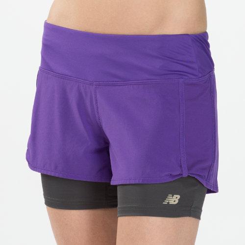 New Balance 4129 Women's Momentum 2 In 1 Short - (wrs4129)