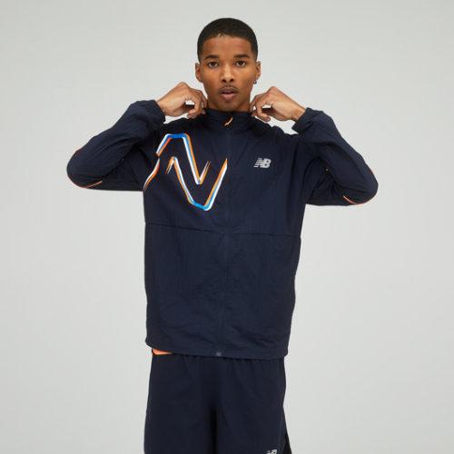 New Balance Men's Graphic Impact Run Packable Jacket