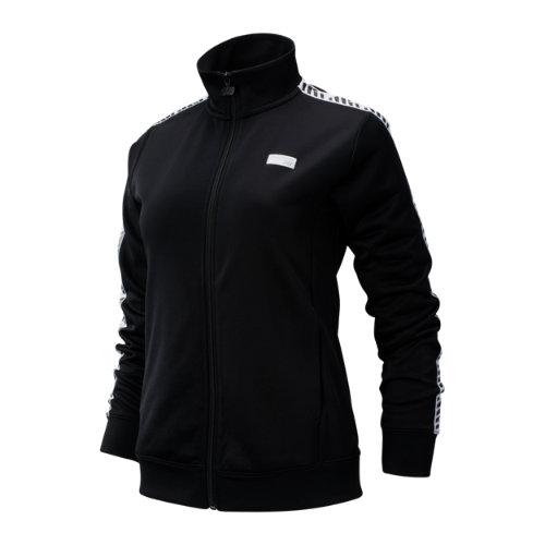 New Balance 93503 Women's Nb Athletics Classic Track Jacket - Black/white (wj93503bk)