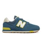 New Balance 574 Kids Grade School Lifestyle Shoes - Blue/yellow (gc574jhp)