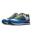 New Balance Camping 574 Men's 574 Shoes - Blue, Yellow, White (ml574ftb)