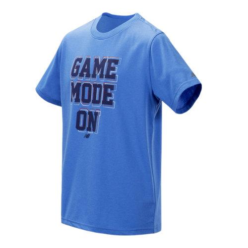 New Balance 10655 Kids' Short Sleeve Graphic Tee - Blue (bt10655lap)