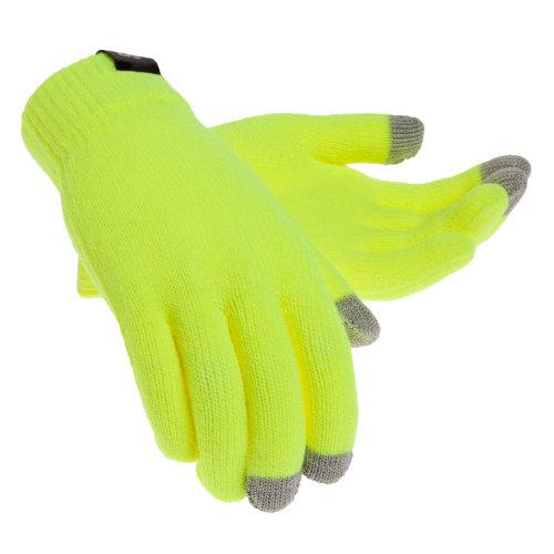 New Balance Men's & Women's Knit Touch Glove - Hi Viz Yellow (nbu200yl)