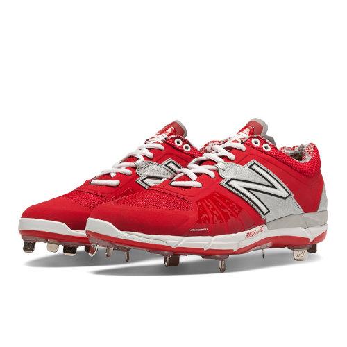 New Balance Low-cut 3000v2 Metal Cleat Men's Recently Reduced Shoes - Red, Silver (l3000tr2)