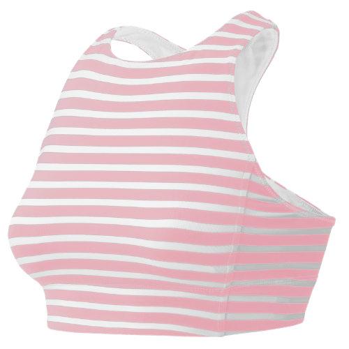 New Balance 71166 Women's J.crew High Neck Printed Crop - Pink (wt71166wks)