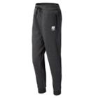 New Balance 5129 Women's Nb Knit Pant - Black Heather, White (awlp5129bkh)
