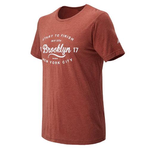 New Balance 71616 Men's Brooklyn Half Collegiate Tee - Red (mt71616vcly)