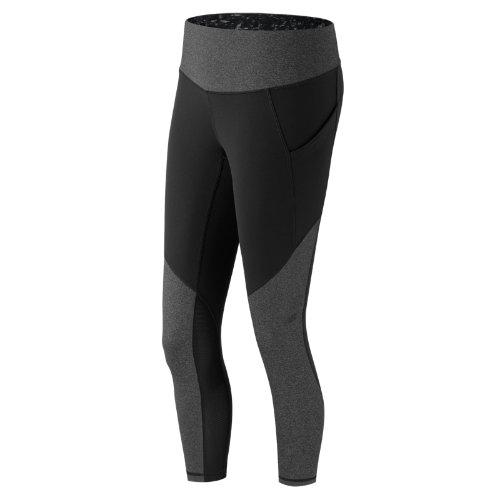 New Balance 61100 Women's Premium Performance Fashion Crop - Heather Charcoal/black (wp61100hc)