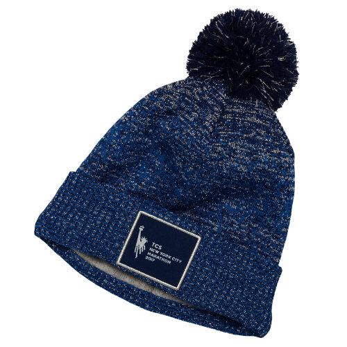 New Balance Men's & Women's Nyc Marathon Pom Pom Beanie City Lights - Blue (500266blu)