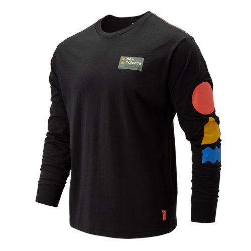 New Balance 93693 Men's Nb Athletics Trail Ls Tee - Black (mt93693bk)
