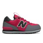 New Balance 574 Kids Grade School Lifestyle Shoes - Pink/grey (kl574qgg)