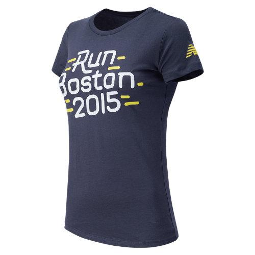 New Balance 51740 Women's Women's Boston 2015 Tee - Navy (wt51740pnv)