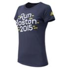New Balance 51740 Women's Women's Boston 2015 Tee - Navy (wt51740pnv)