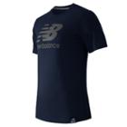 New Balance 53511 Men's Short Sleeve Logo Tee - Navy (mt53511nv)