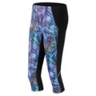 New Balance 61129 Women's Printed Accelerate Capri - (wp61129)