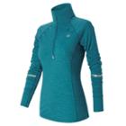 New Balance 63206 Women's Performance Merino Half Zip - Blue (wt63206cch)