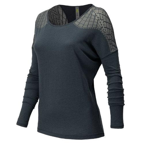 Anue 4376 Women's Dasha Long Sleeve Tee - Lunar Rock (wht4376lnr)