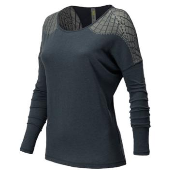 Anue 4376 Women's Dasha Long Sleeve Tee - Lunar Rock (wht4376lnr)