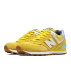 New Balance 574 Picnic Women's 574 Shoes - Yellow, White, Blue Light (wl574spf)