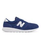 New Balance 420 Re-engineered Suede Men's Sport Style Sneakers Shoes - Blue/white (mrl420sb)