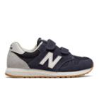 New Balance 520 Hook And Loop Kids Grade School Lifestyle Shoes - Navy/white (ka520nwy)