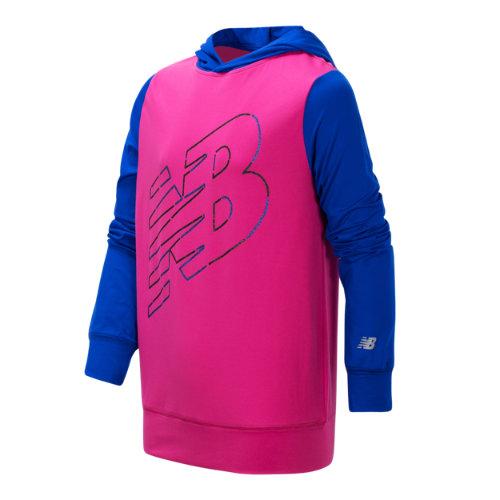 New Balance 15283 Kids' Hooded Pullover - Pink/blue (gt15283cap)