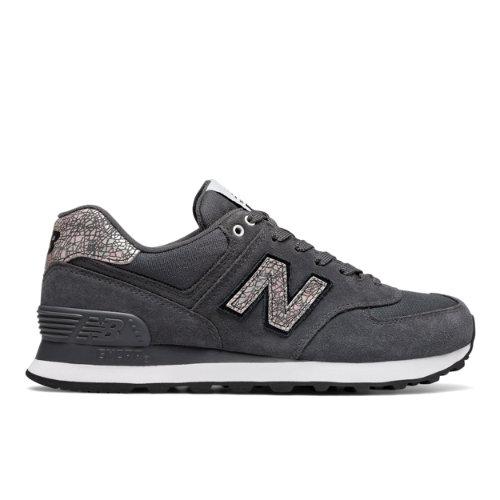 New Balance 574 Shattered Pearl Women's 574 Shoes - Grey/black (wl574cid)