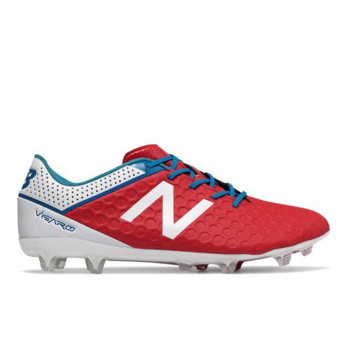 New Balance Visaro Mid Level Fg Men's Soccer Shoes - Red/white/blue (msvrlfaw)