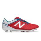 New Balance Visaro Mid Level Fg Men's Soccer Shoes - Red/white/blue (msvrlfaw)