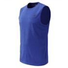 New Balance 73081 Men's Heather Tech Sleeveless - Blue (mt73081try)
