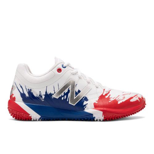 New Balance 4040v5 Turf Playoff Pack Men's Cleats And Turf Shoes - Red/blue/silver (ts4040a5)