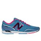 New Balance 1600 Spikeless Women's Racing Flats Shoes - Blue Atoll, Pink Glo (wrc1600b)
