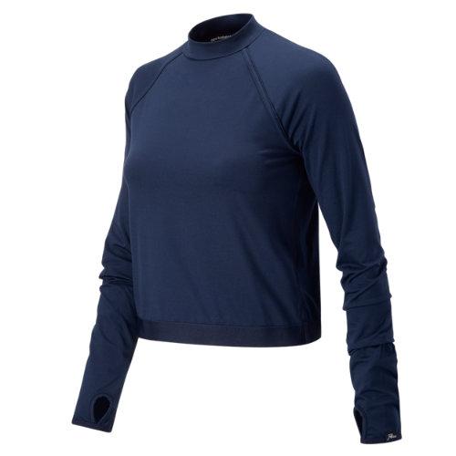 New Balance 63555 Women's J.crew Sport Style Crop Top - Navy (wt63555nv)