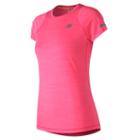 New Balance 73233 Women's Seasonless Short Sleeve - Pink (wt73233akh)