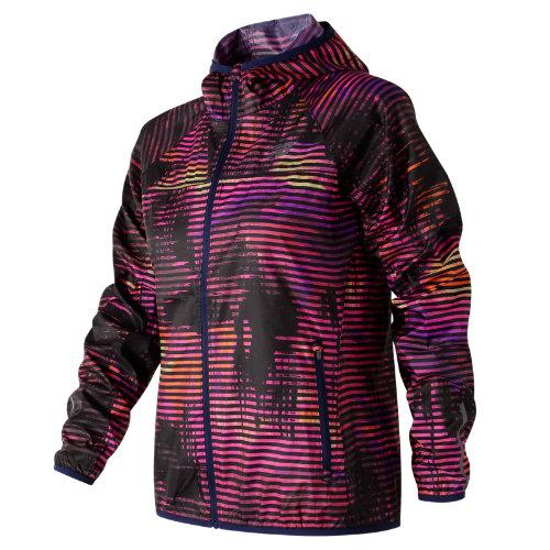 New Balance 71163 Women's Windcheater Printed Jacket - Red (wj71163svl)