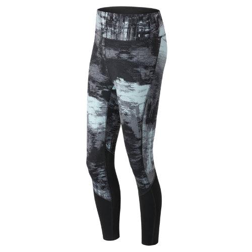 New Balance 71466 Women's Elixir Printed Tight - Green/black (wp71466wvm)