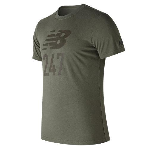 New Balance 73502 Men's 247 Sport Tee - Green (mt73502mfg)