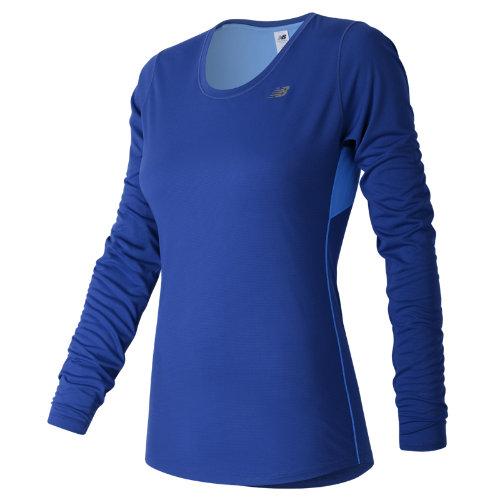 New Balance 53142 Women's Accelerate Long Sleeve - Blue (wt53142bfn)