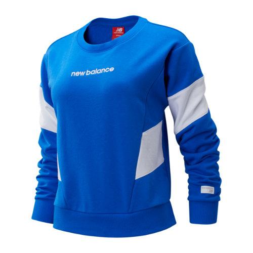 New Balance 93502 Women's Nb Athletics Classic Fleece Top - Blue/white (wt93502vct)