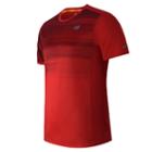 New Balance 61229 Men's Nb Ice Short Sleeve - Chrome Red/bloodstone (mt61229ced)