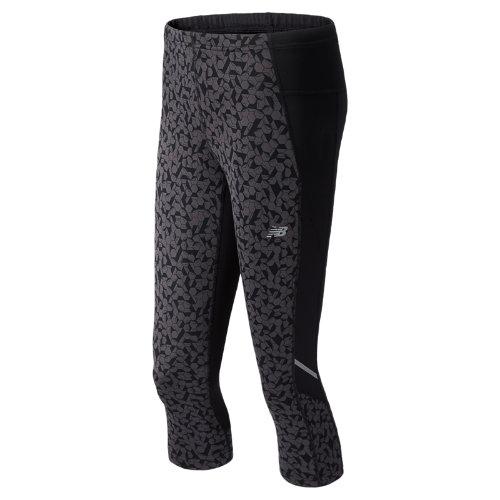 New Balance 4325 Women's Tonic Printed Capri - Anthracite, Black (wrp4325atc)