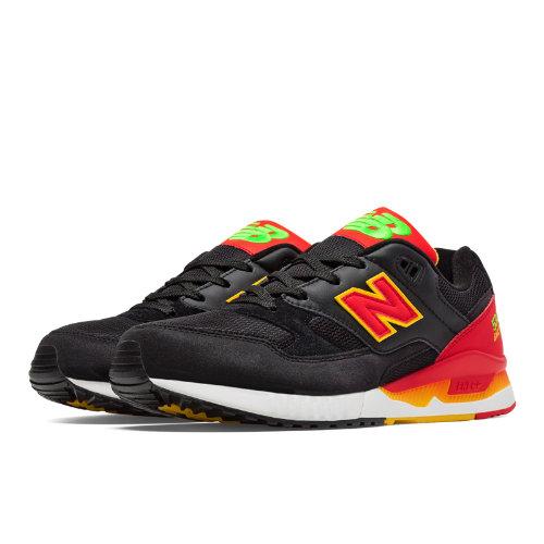 New Balance 530 Elite Edition Pinball Men's Elite Edition Shoes - Black, Red, Yellow (m530pin)