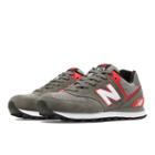 New Balance 574 Core Plus Women's 574 Shoes - Grey/red/white (wl574aac)