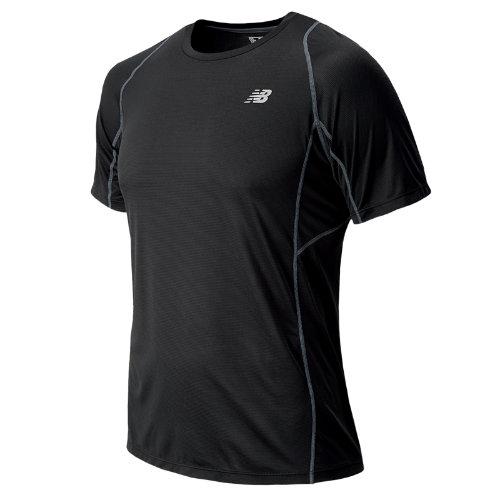 New Balance 4325 Men's Accelerate Short Sleeve - Black, Lead (mrt4325bk)
