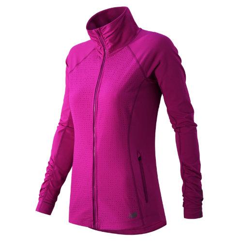 New Balance 61115 Women's Mixed Media En Route Jacket - Pink (wj61115aza)