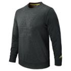 New Balance 5101 Men's Nb Pullover - Black Heather, Yellow (amlt5101bhg)