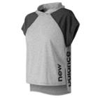 New Balance 91153 Women's Heather Tech Train Crop Hoodie - (wt91153)