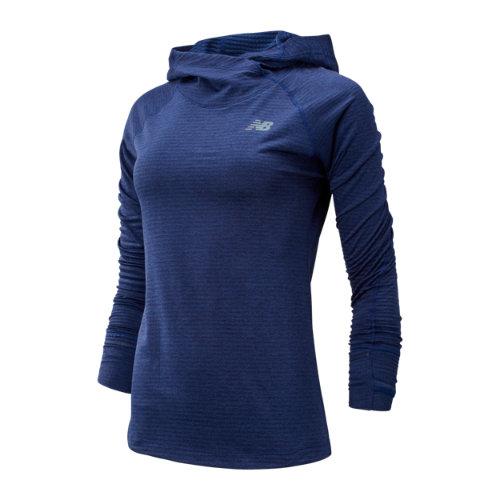 New Balance 93246 Women's Nb Heatgrid Hoodie - Blue (wt93246tbh)