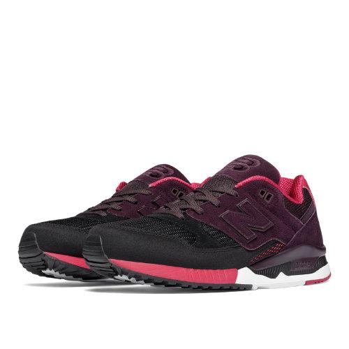 New Balance 530 Bionic Boom Men's Running Classics Shoes - Black, Blackberry, Red (m530rta)